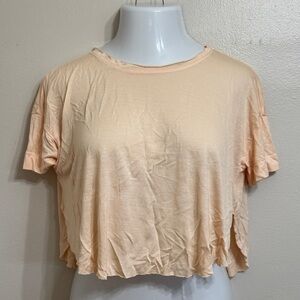 Truly Madly Deeply - Peach‎ Cropped Soft Tee
